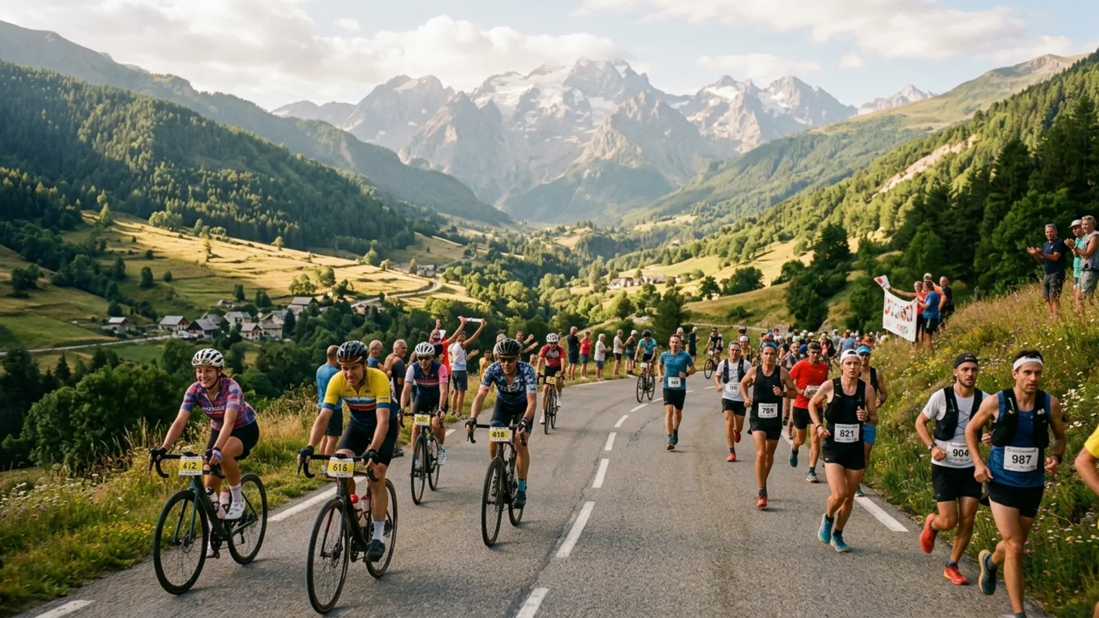 Athlètes et pratiquants en vallée du Champsaur