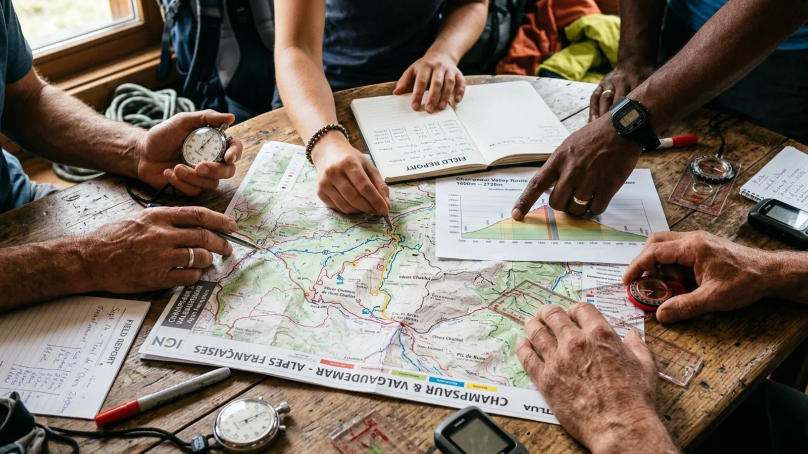 Travail d'équipe et concertation cartographique